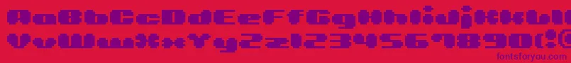 Bmlea Font – Purple Fonts on Red Background