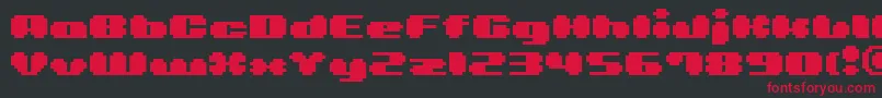 Bmlea Font – Red Fonts on Black Background