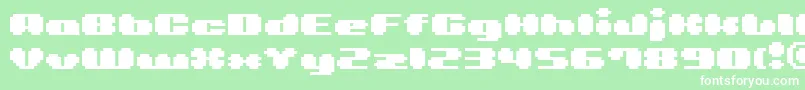 Bmlea Font – White Fonts on Green Background