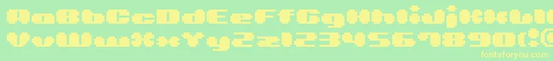 Bmlea-fontti – keltaiset fontit vihreällä taustalla