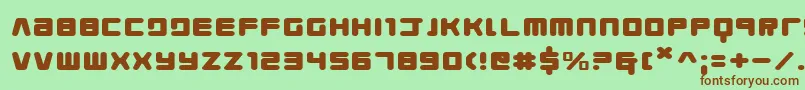 Youngtechsex Font – Brown Fonts on Green Background