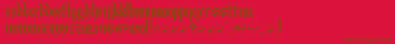 fuente Artofilluminating – Fuentes Marrones Sobre Fondo Rojo