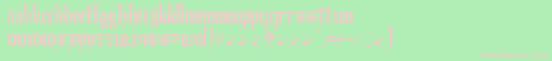 Artofilluminating Font – Pink Fonts on Green Background