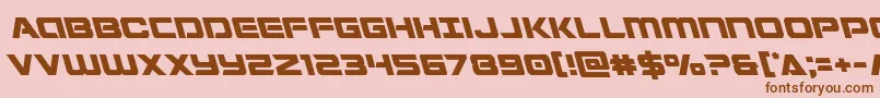 Stardusterleft Font – Brown Fonts on Pink Background