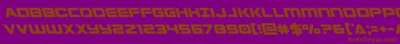 Stardusterleft Font – Brown Fonts on Purple Background