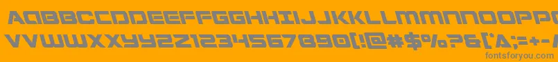 Stardusterleft Font – Gray Fonts on Orange Background