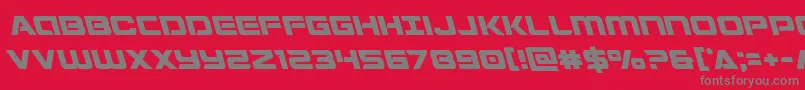Stardusterleft Font – Gray Fonts on Red Background