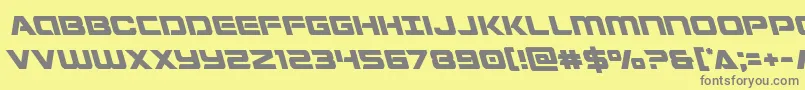 Stardusterleft Font – Gray Fonts on Yellow Background