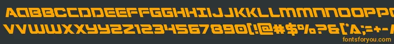 Stardusterleft Font – Orange Fonts on Black Background