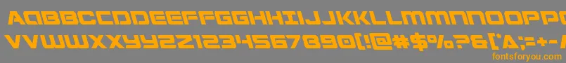 Stardusterleft Font – Orange Fonts on Gray Background