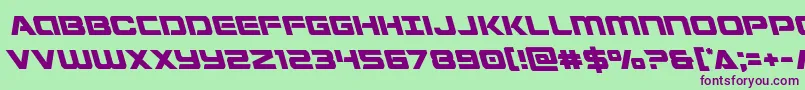 Stardusterleft Font – Purple Fonts on Green Background