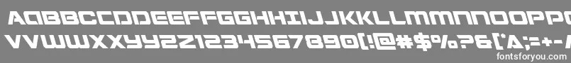 フォントStardusterleft – 灰色の背景に白い文字