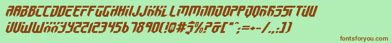 Fed2v2ei Font – Brown Fonts on Green Background