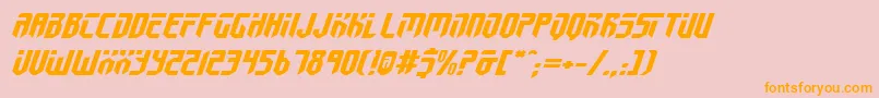 Fed2v2ei Font – Orange Fonts on Pink Background