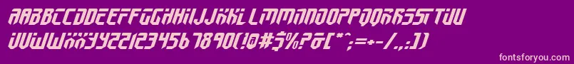 Fed2v2ei Font – Pink Fonts on Purple Background