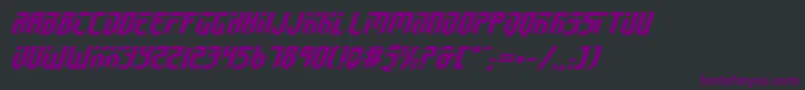 Fed2v2ei-Schriftart – Violette Schriften auf schwarzem Hintergrund