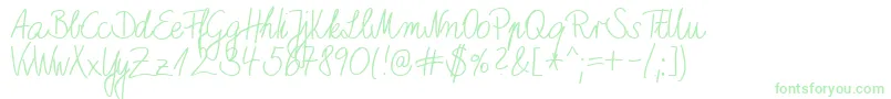 フォントHwMarboDb – 緑のフォント