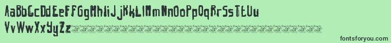 HintRetrС…GrungeFreeVersion Font – Black Fonts on Green Background