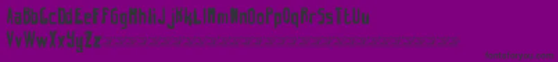 HintRetrС…GrungeFreeVersion Font – Black Fonts on Purple Background