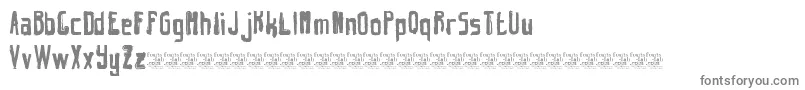 HintRetrС…GrungeFreeVersion Font – Gray Fonts on White Background