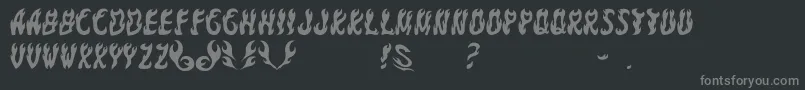 GomariceFontYakiGoma Font – Gray Fonts on Black Background