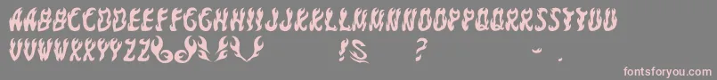 GomariceFontYakiGoma Font – Pink Fonts on Gray Background