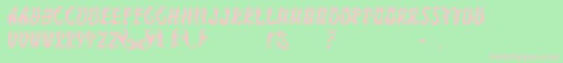 GomariceFontYakiGoma Font – Pink Fonts on Green Background