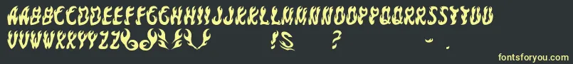 GomariceFontYakiGoma Font – Yellow Fonts on Black Background