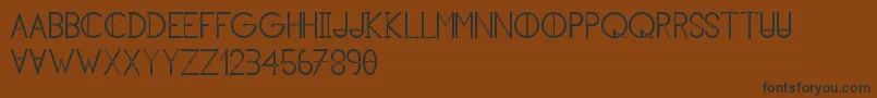 KhCosan1 Font – Black Fonts on Brown Background