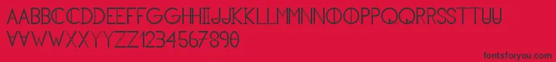 KhCosan1 Font – Black Fonts on Red Background