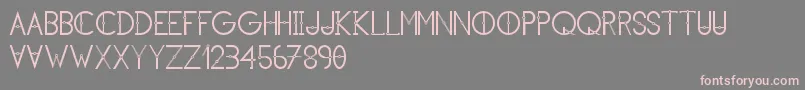 KhCosan1 Font – Pink Fonts on Gray Background