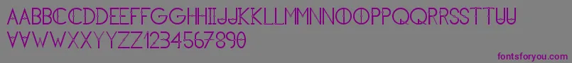 Шрифт KhCosan1 – фиолетовые шрифты на сером фоне