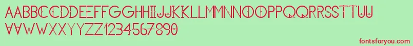 KhCosan1 Font – Red Fonts on Green Background