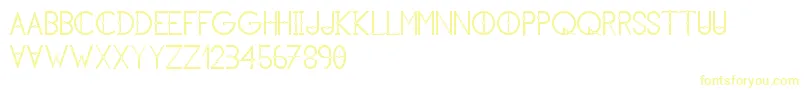 KhCosan1-Schriftart – Gelbe Schriften