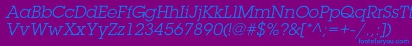 fuente LubalingraphstdBookoblique – Fuentes Azules Sobre Fondo Morado