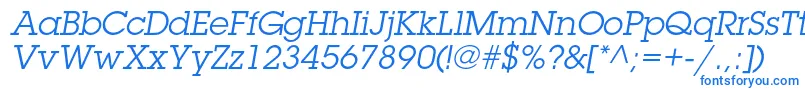 LubalingraphstdBookoblique Font – Blue Fonts on White Background