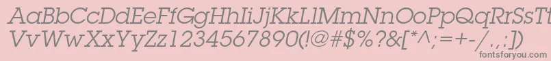 fuente LubalingraphstdBookoblique – Fuentes Grises Sobre Fondo Rosa