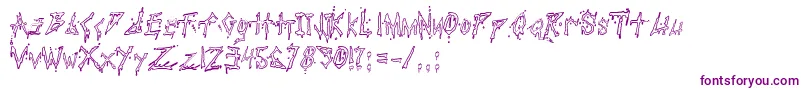 PaulsBloodyFont-fontti – violetit fontit