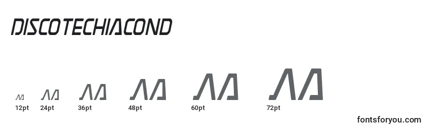 Discotechiacond Font Sizes