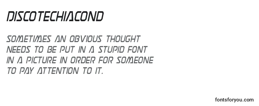 Review of the Discotechiacond Font