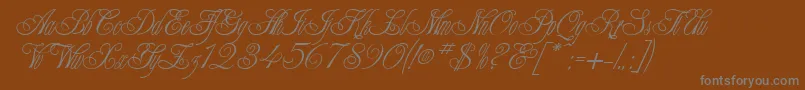 Police ChampagneCyrillic – polices grises sur fond brun