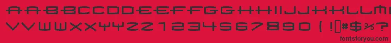 1979 Font – Black Fonts on Red Background