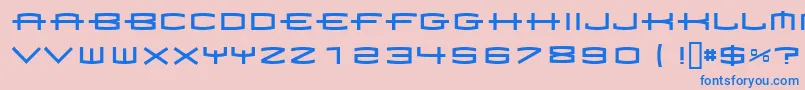 1979 Font – Blue Fonts on Pink Background