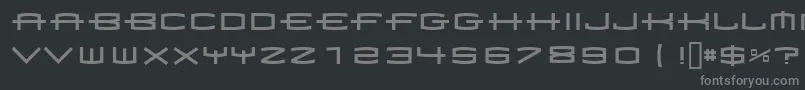 1979 Font – Gray Fonts on Black Background