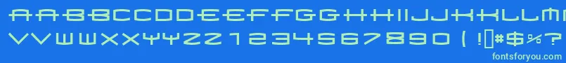 1979 Font – Green Fonts on Blue Background