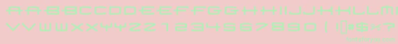 フォント1979 – ピンクの背景に緑の文字