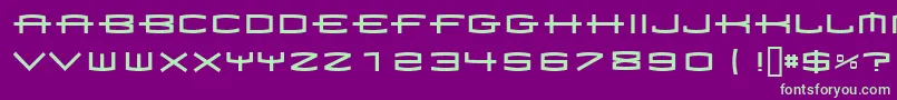 1979 Font – Green Fonts on Purple Background