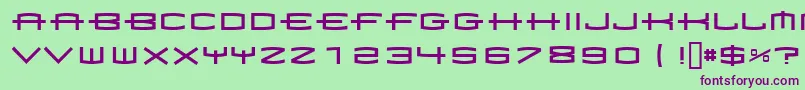 1979 Font – Purple Fonts on Green Background