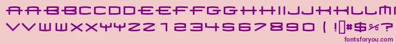フォント1979 – ピンクの背景に紫のフォント