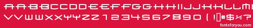 フォント1979 – 赤い背景に白い文字